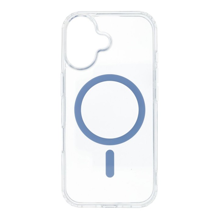 Case for iPhone 17 Drop Glue Colorful Ring Mag Cover MagSafe compatible light blue