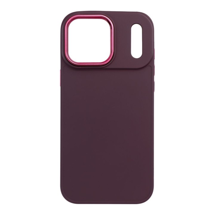 Чохол для iPhone 17 Pro Max / 18 Pro Max (low camera edge) Frame фіолетовий