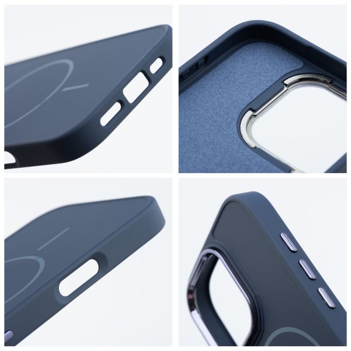Case for iPhone 17 Frame Mag Cover MagSafe compatible navy blue
