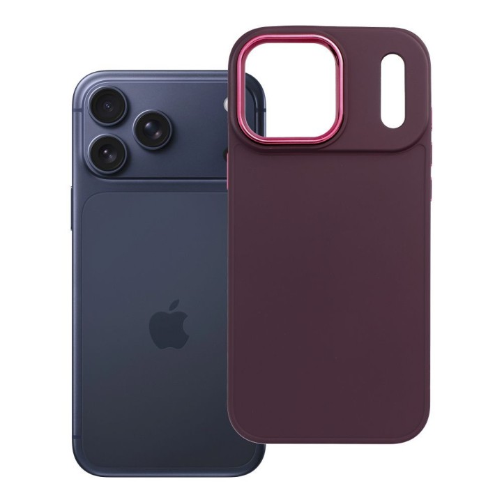 Чехол для iPhone 17 Pro Max / 18 Pro Max (low camera edge) Frame фиолетовый