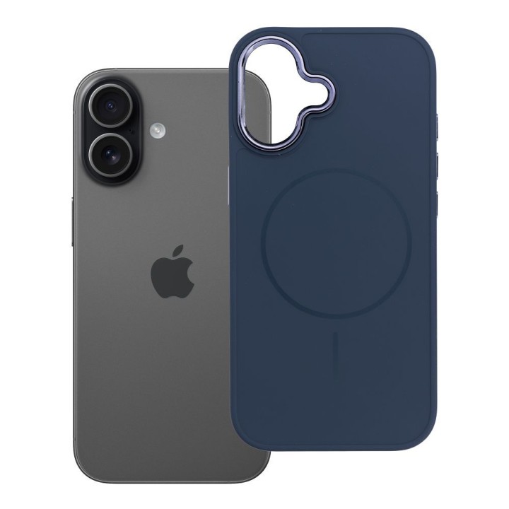 Case for iPhone 17 Frame Mag Cover MagSafe compatible navy blue