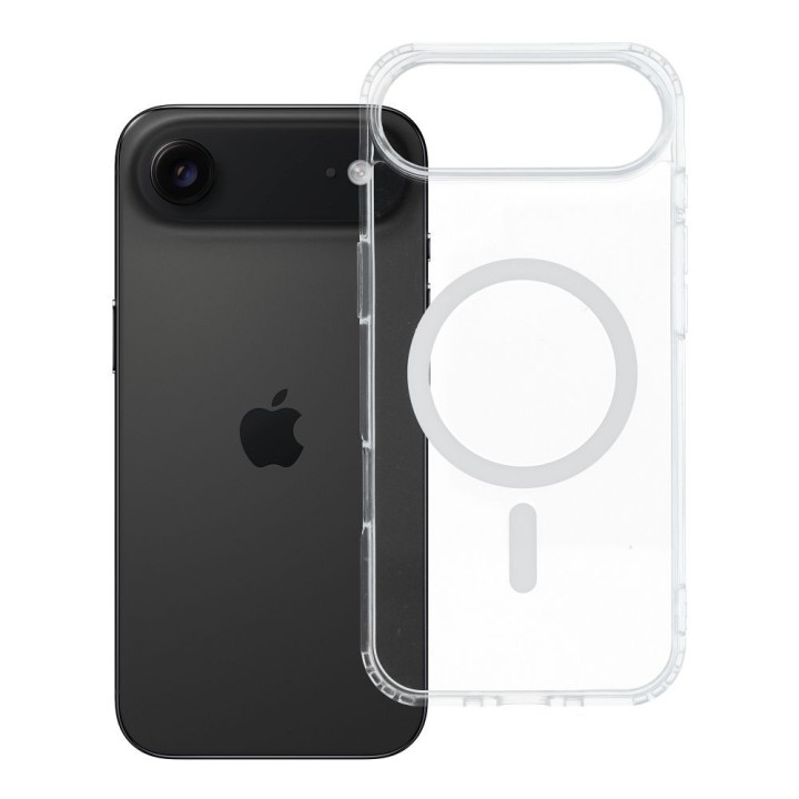 Case for iPhone 17 AIR Drop Glue Colorful Ring Mag Cover MagSafe compatible white