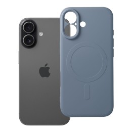 Case for iPhone 17 Silicone Mag Cover MagSafe compatible (camera protection) light blue