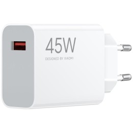 XIAOMI оригинальное сетевое зарядное устройство USB A QC3.0 4.1A 45W MDY-17-EF белое bulk