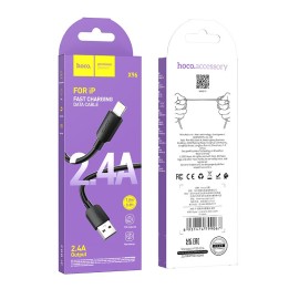 HOCO kabel USB do Iphone Lightning 8-pin Hyper 2,4A X96 1m czarny