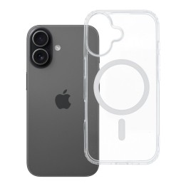 Case for iPhone 17 Drop Glue Colorful Ring Mag Cover MagSafe compatible white