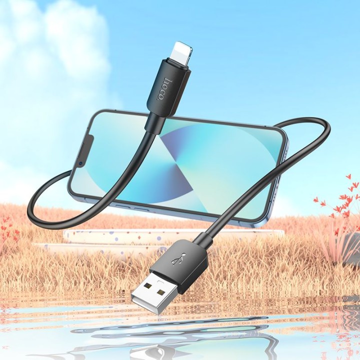 HOCO кабель USB — Iphone Lightning 8-pin Hyper 2,4A X96 1m черный