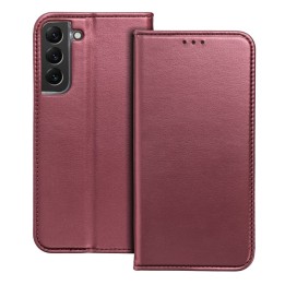 Чехол с клапаном для Motorola EDGE 60 PRO Smart Magneto бордовый