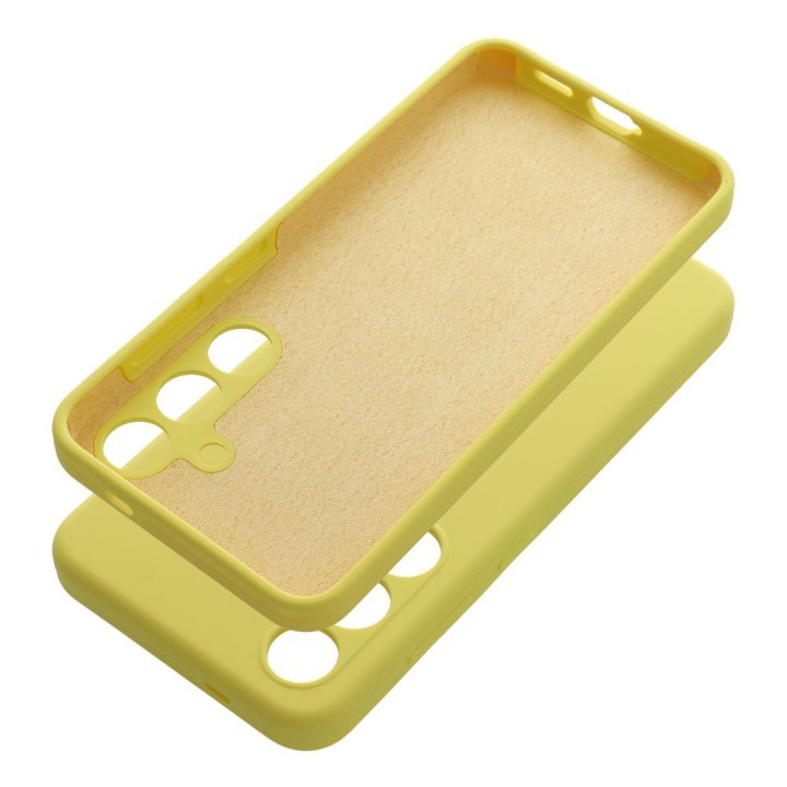 Case for Honor 400 PRO Silicone 2mm (camera protection) yellow