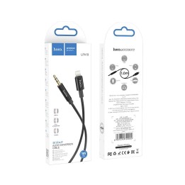 Kabel AUX Jack 3,5 mm do Lightning Hoco 1 m UPA19 czarny