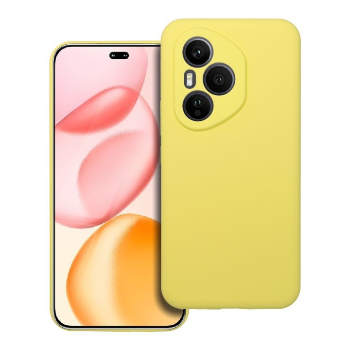 Etui na Honor 400 PRO Silicone 2mm (camera protection) zółte