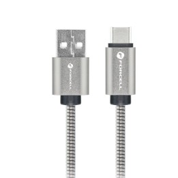 Кабель USB-A – USB-C Forcell F-Energy QC4.0 3A 66W Metal 1 m C234 сріблястий
