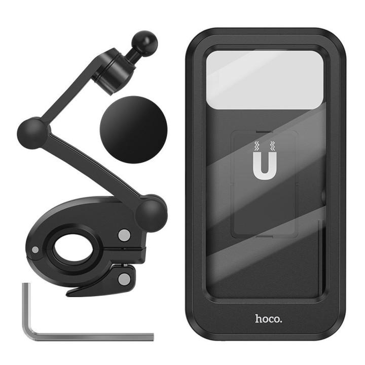 Uchwyt na telefon do roweru / motocykla Hoco CA101 czarny