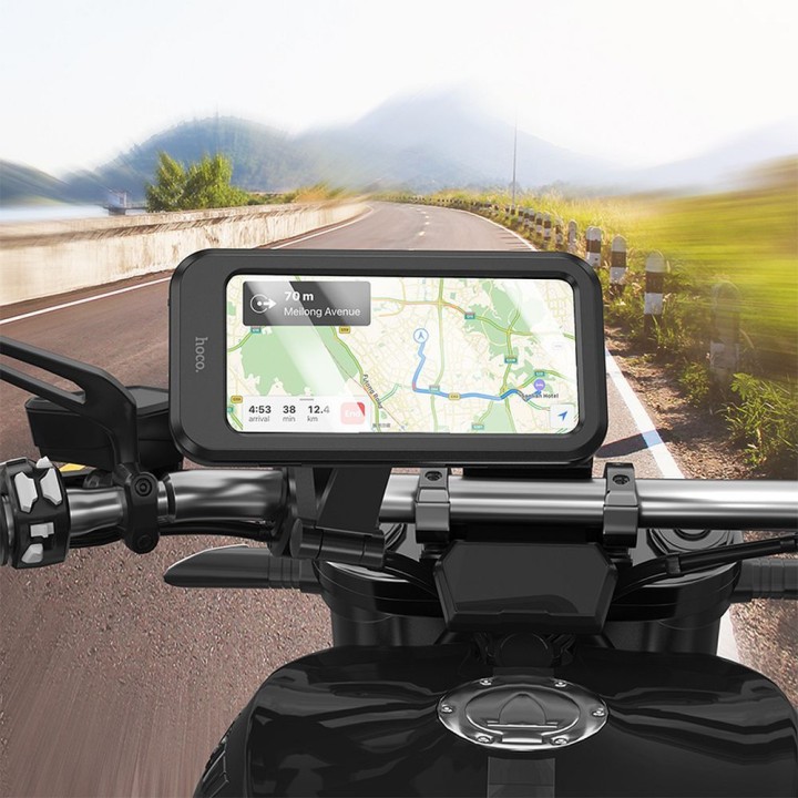 Uchwyt na telefon do roweru / motocykla Hoco CA101 czarny