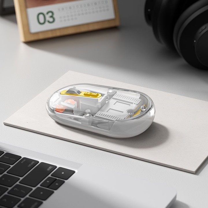Бездротова миша Hoco 2,4G 1600 dpi дворежимна bluetooth GM35 біла
