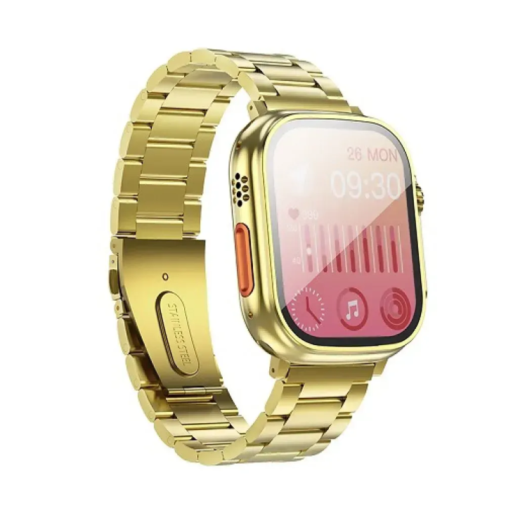 Smartwatch Hoco 1,96" TFT with calling function Y12 Ultra titanium gold [EOL]