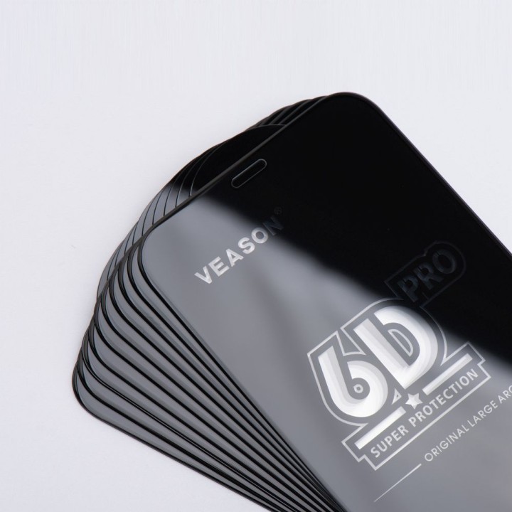 Szkło Hartowane 6D do iPhone 17 Veason Pro Glass (SET 10in1) czarne