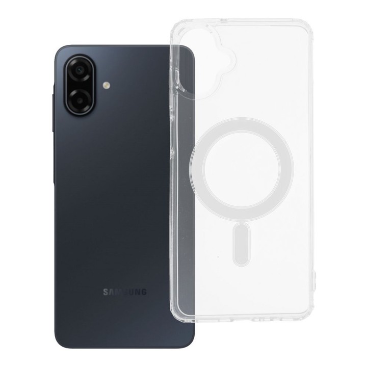 Чохол для Samsung A07 / A08 Clear Mag Cover (Str) сумісний з MagSafe прозорий