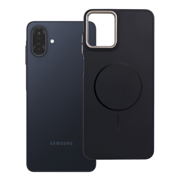 Чохол для Samsung A07 / A08 Frame Mag Cover сумісний з MagSafe чорний