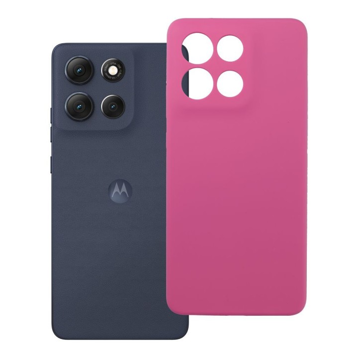Чехол для Motorola G86 5G Silicone 2mm (camera protection) розовый