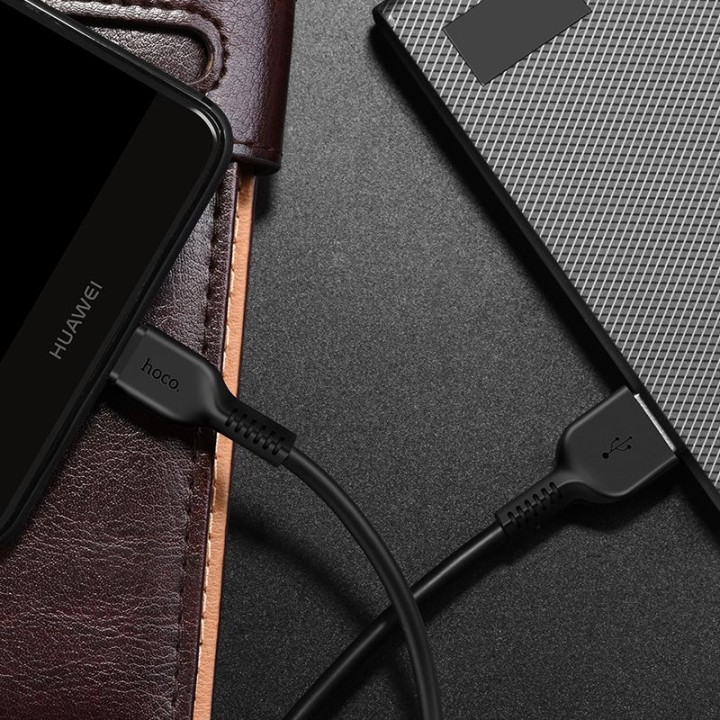 Кабель USB-A – USB-C Hoco 2,4A 3 m X20 чорний
