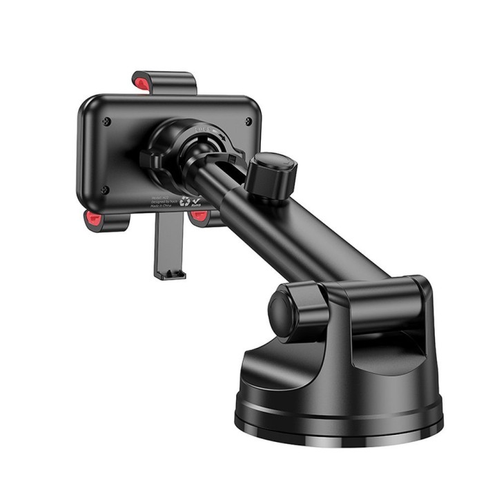 Phone holder for car universal Hoco for windscreen / dashboard H22 black