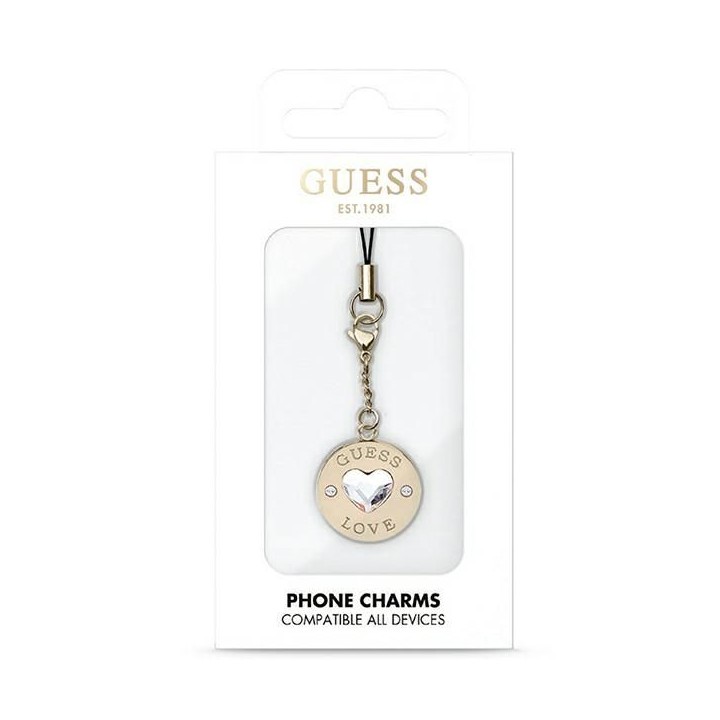 GUESS charms GUCPMHGLD (Heart Diamond Charm with Rhinestones)