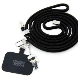KARL LAGERFELD charm KLUCNMSCKIK (Crossbody Cord Ikonik) black