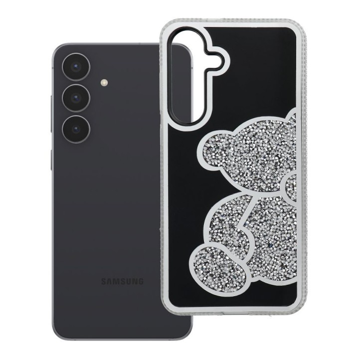 Чохол для Samsung S25 FE Teddy Bear сріблястий