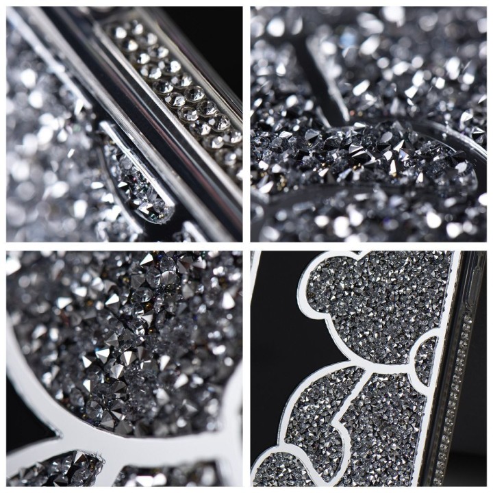 Etui na Samsung S25 FE Teddy Bear srebrne