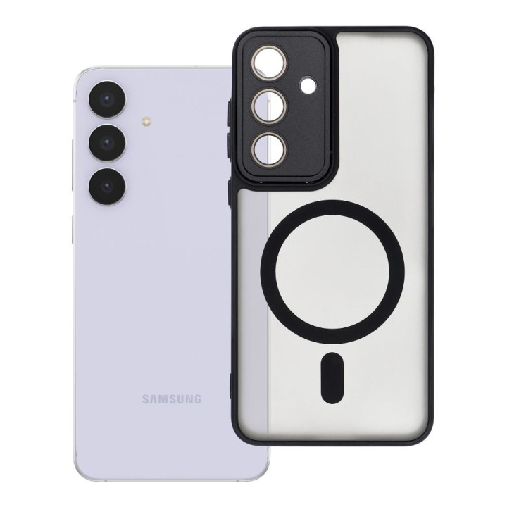 Чехол для Samsung S25 FE Variete Mag Cover совместимый с MagSafe черный