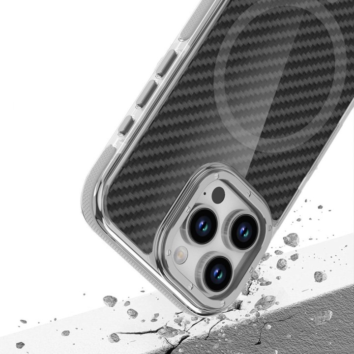 Case for iPhone 16 PRO MAX Fiber MagSafe compatible grey
