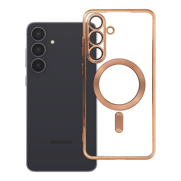 Case for Samsung S25 FE Electro Mag Cover MagSafe compatible gold