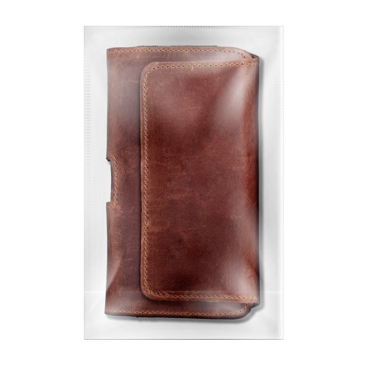 Case for phone leather for strap horizontal for iPhone 12 MINI / 13 MINI / Samsung A40 / S8 / Xiaomi 12 / Redmi 5A Royal Crazy