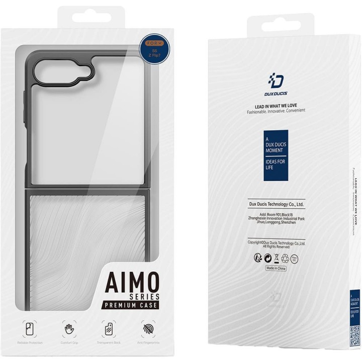 DUX DUCIS case AIMO for SAMSUNG FLIP7 black