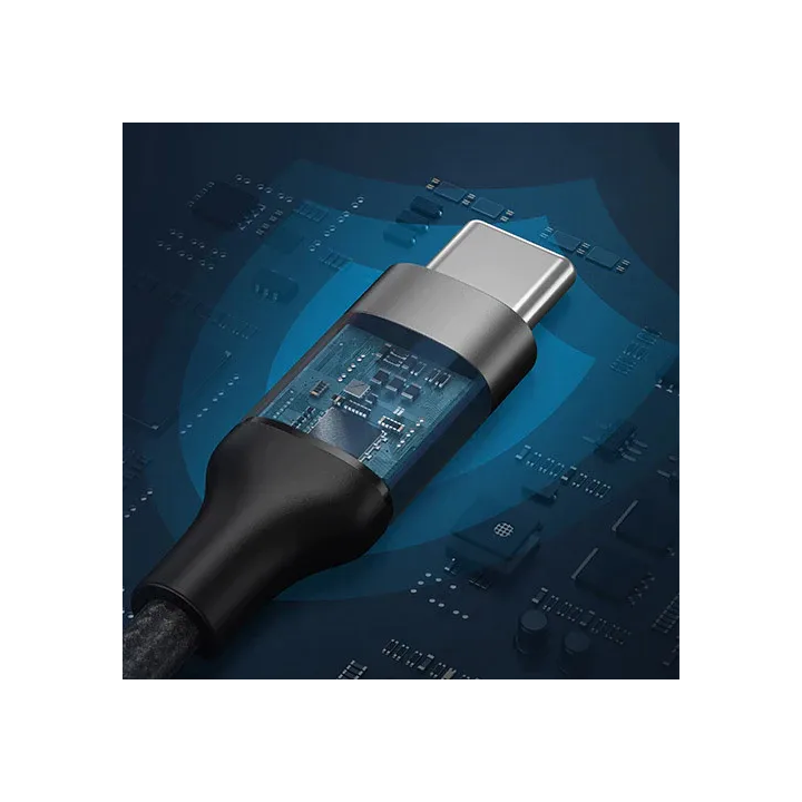 Kabel USB C do USB C VEGER PD 5A 100W 1,5 m CC02 czarny