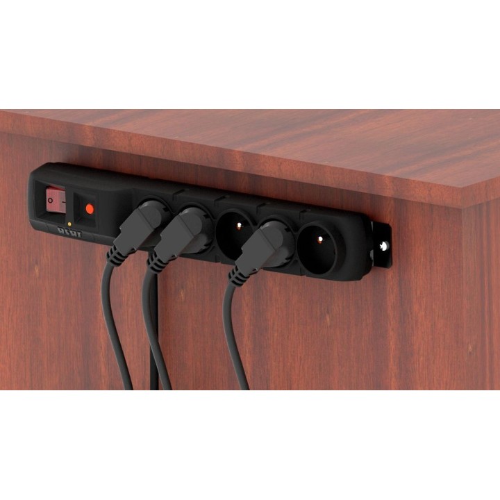 Power strip 5 sockets ACAR F5 3 m black