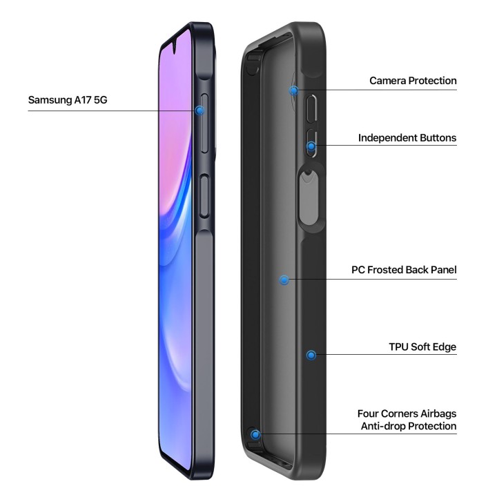DUX DUCIS чехол YIND для SAMSUNG A17 / A18 черный