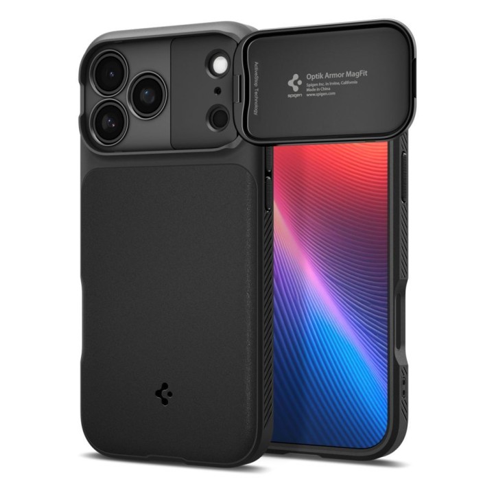 SPIGEN case OPTIK ARMOR MAG for IPHONE 17 Pro Max black
