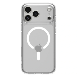 SPIGEN case ULTRA HYBRID MAG compatible with MagSafe for IPHONE 17 Pro clear white