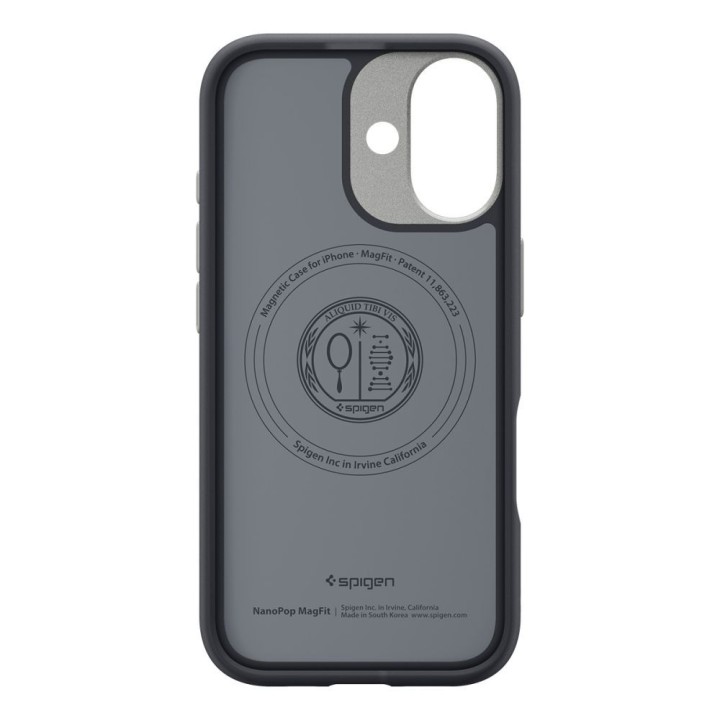 SPIGEN чехол NANO POP MAG совместимый с MagSafe для IPHONE 17 black sesame