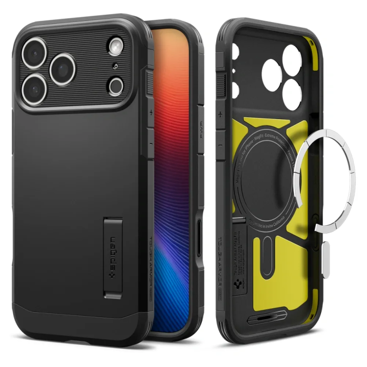 SPIGEN чехол TOUGH ARMOR MAG совместимый с MagSafe для IPHONE 17 Pro черный