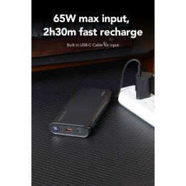 Power bank Veger TCE130 (W2503) PD 130W 25000 mAh with built-in cables Type C / Lightning black 0INT