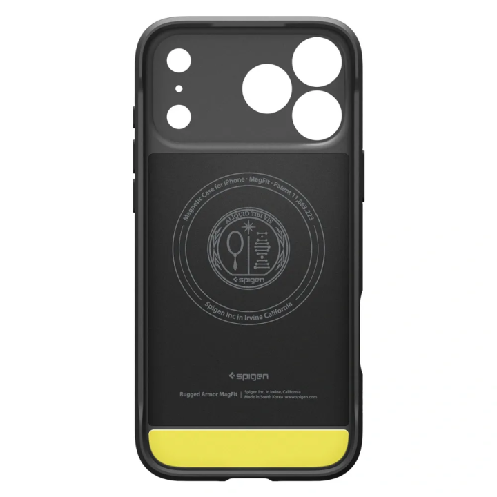 SPIGEN case RUGGED ARMOR MAG compatible with MagSafe for IPHONE 17 Pro matte black