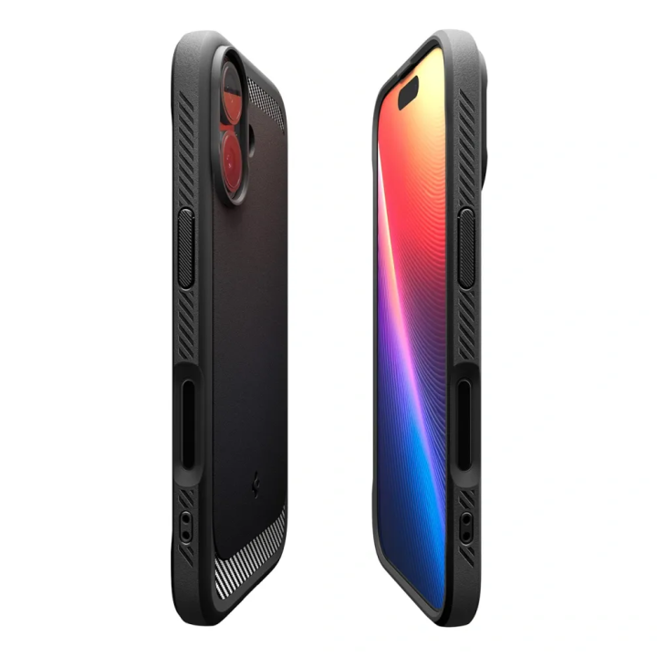 SPIGEN case RUGGED ARMOR MAG compatible with MagSafe for IPHONE 17 matte black