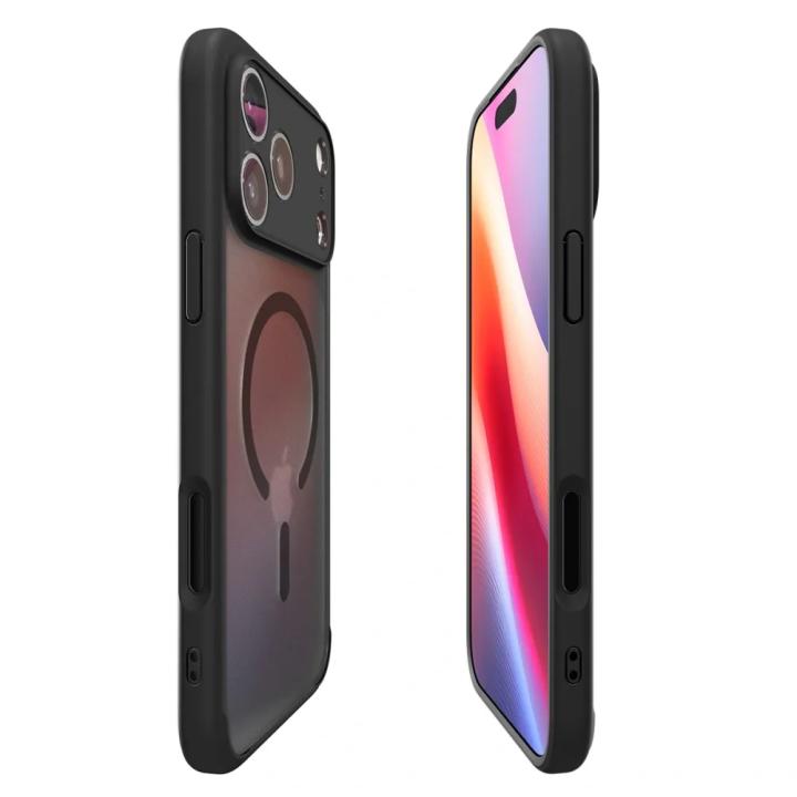 SPIGEN case ULTRA HYBRID MAG compatible with MagSafe for IPHONE 17 Pro frost black