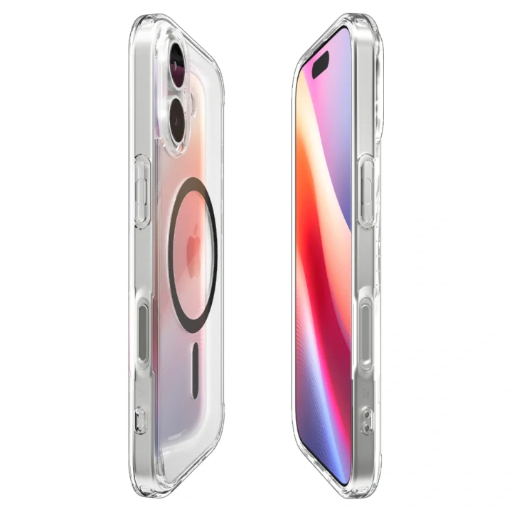 SPIGEN futerał ULTRA HYBRID MAG kompatybilny z MagSafe do IPHONE 17 clear graphite