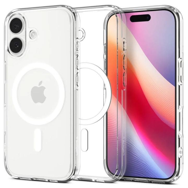 SPIGEN чохол ULTRA HYBRID MAG сумісний з MagSafe для IPHONE 17 clear white