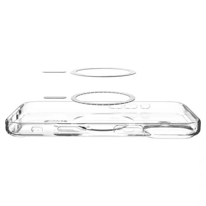 SPIGEN case ULTRA HYBRID MAG compatible with MagSafe for IPHONE 17 clear white
