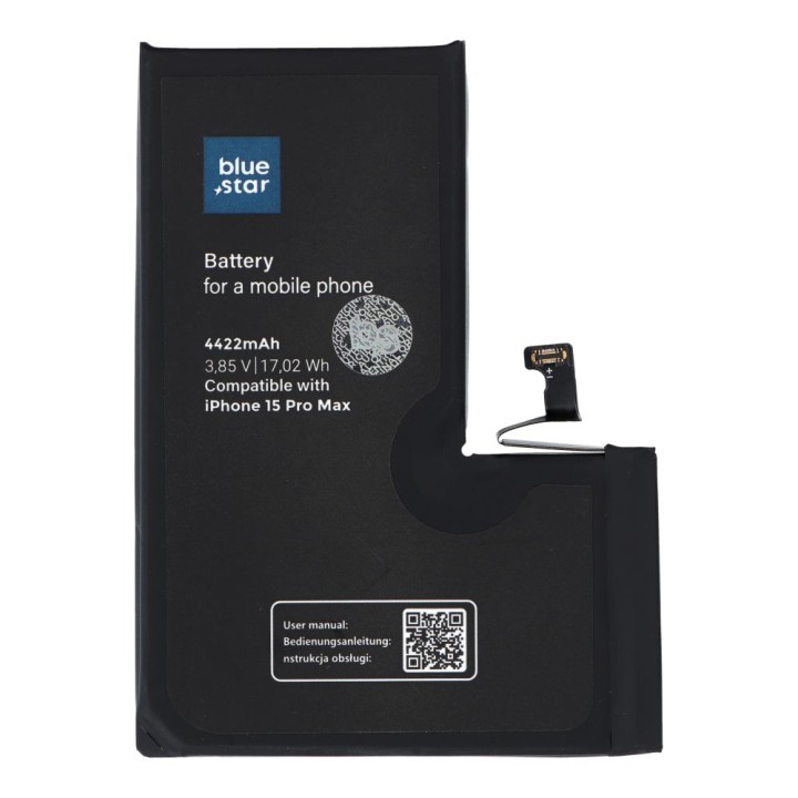 Акумулятор для iPhone 15 PRO MAX 4422 mAh Blue Star HQ